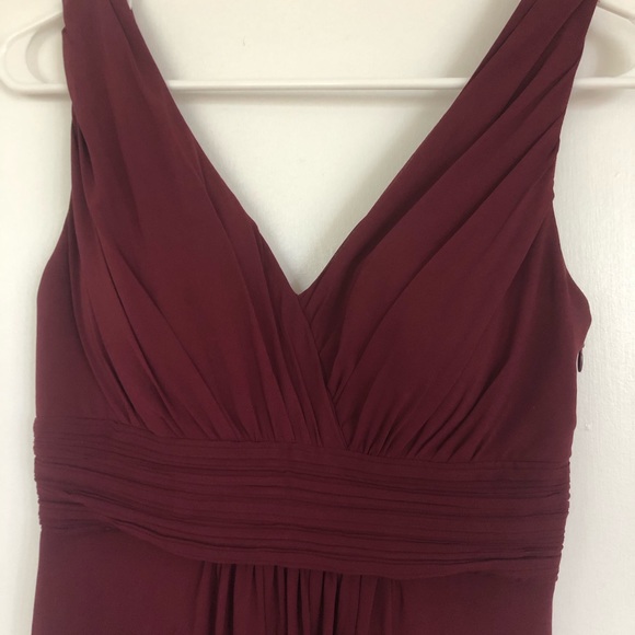 Maroon Samantha Paige bridesmaid dress - Picture 2 of 6